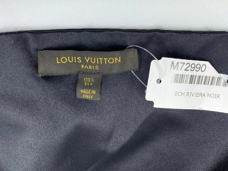 Louis Vuitton Riviera 100% Silk Tuxedo Scarf - Luxuria & Co.