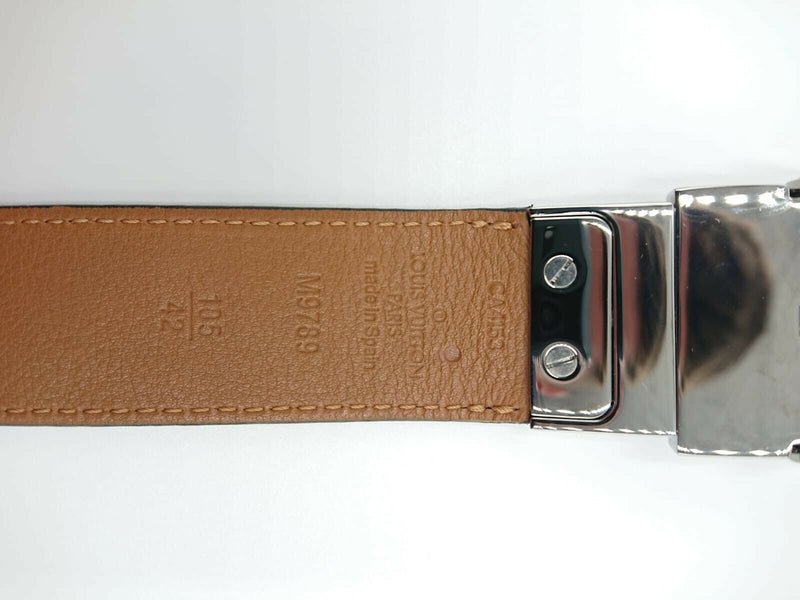 Louis Vuitton Men's Navy Leather Boston Damier Infini Reversible Belt  M9789R – Luxuria & Co.