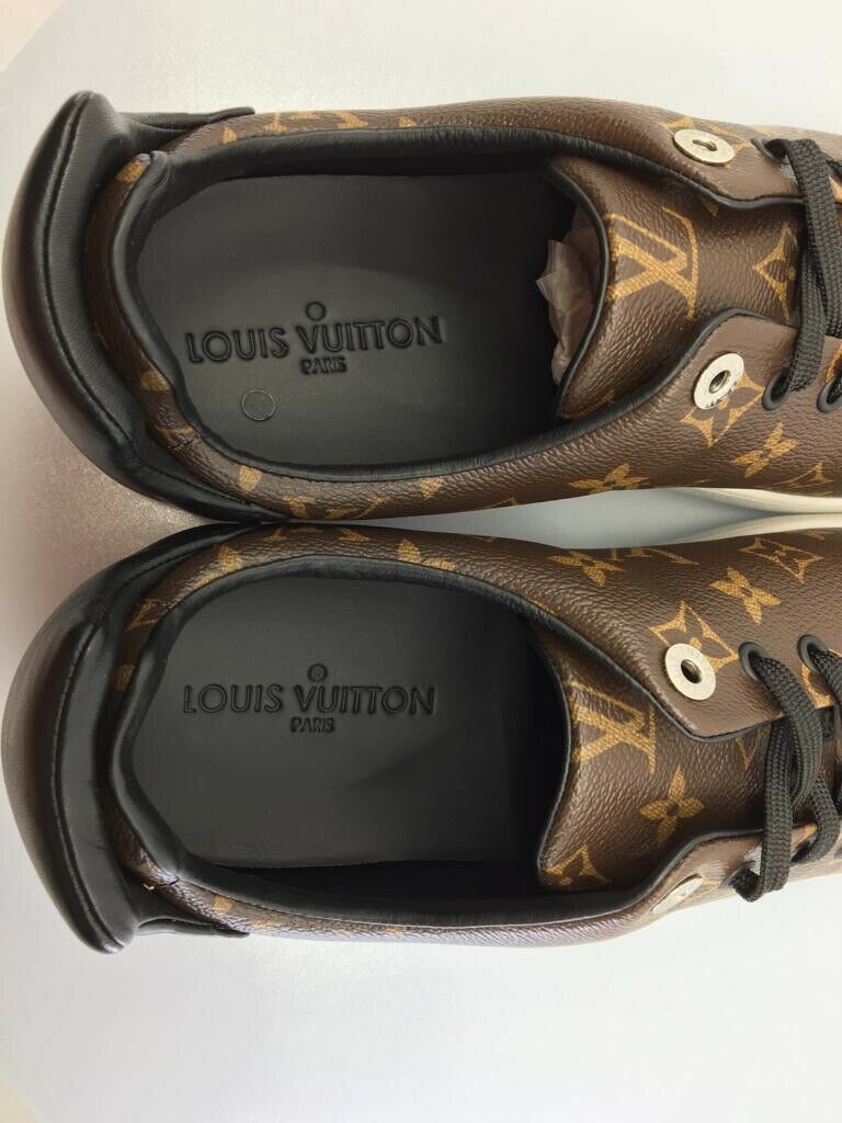Louis Vuitton Men's Brown Monogram Canvas Frontrow Sneaker – Luxuria & Co.