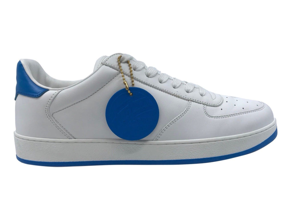 Louis Vuitton White/Blue Monogram Denim And Leather Run Away Sneakers Size  38 Louis Vuitton