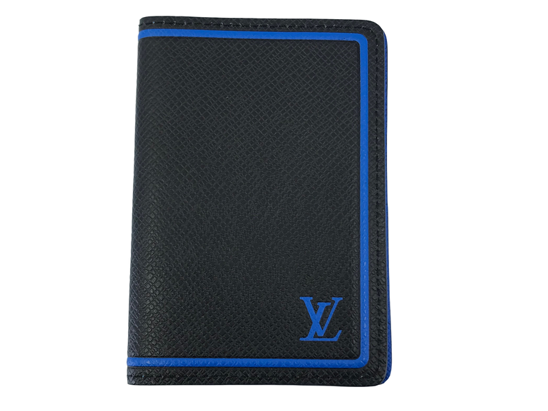 Authentic Louis Vuitton Taiga Credit Cards Long Wallet !