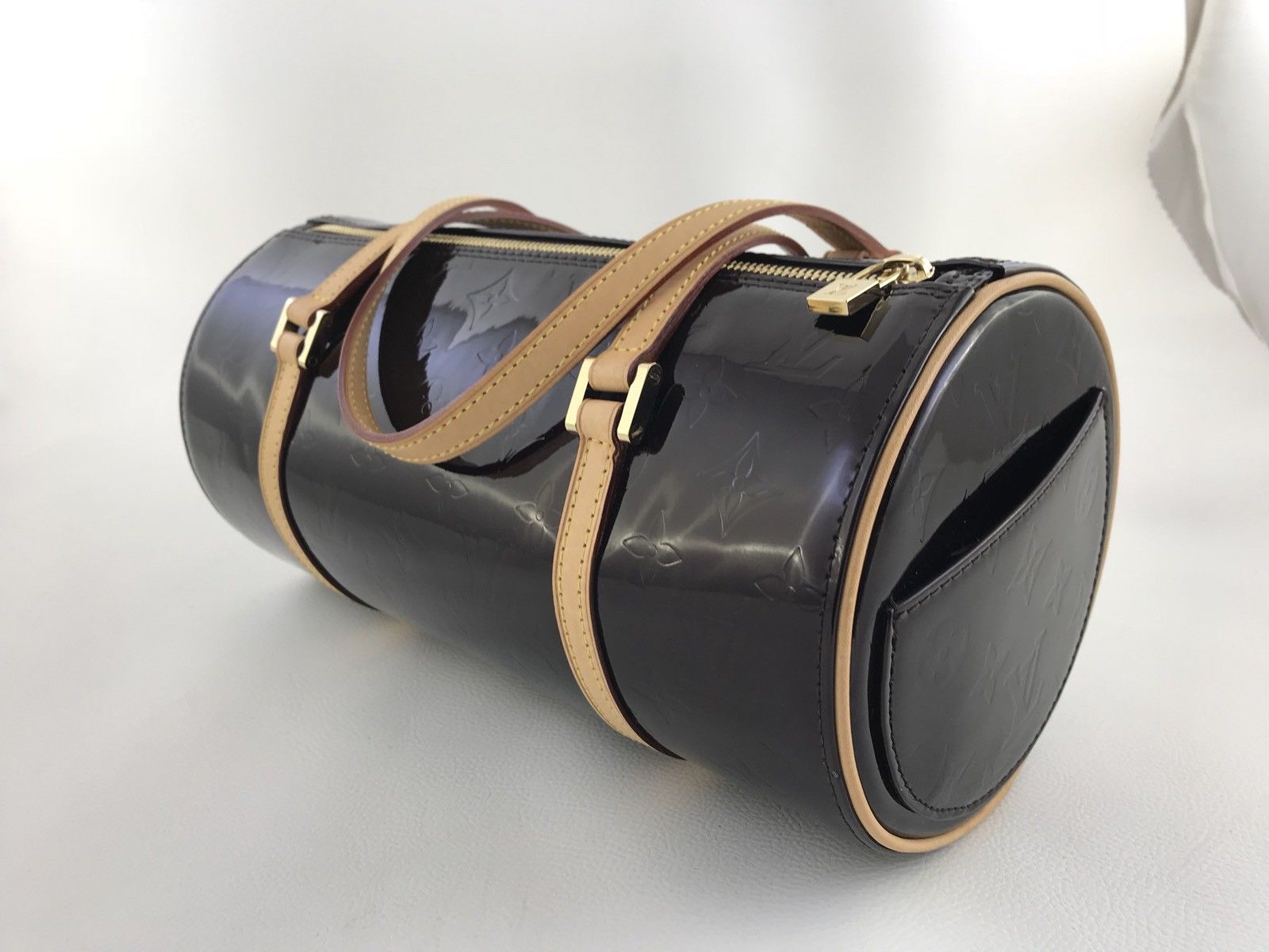 小物 LOUISVUITTON MON OGRAMU VERNIS LOUIS VUITTON Monogram Vernis Wilshire PM Bag Gris Art Deco Pre