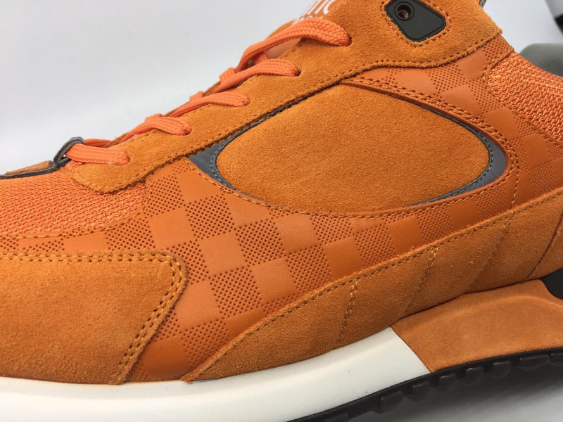 Louis Vuitton Men's Orange Suede Run Away Sneaker – Luxuria & Co.