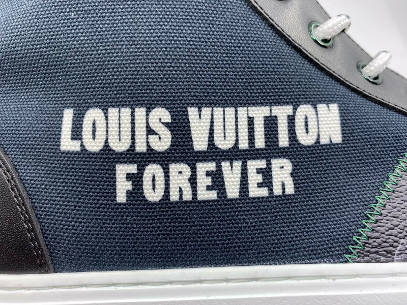 Louis Vuitton Women's Monogram Denim Stellar Sneaker Boot – Luxuria & Co.