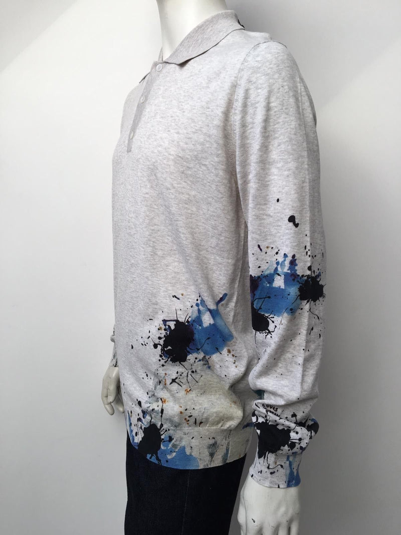 Louis Vuitton Long Sleeve Paint Polo - Luxuria & Co.