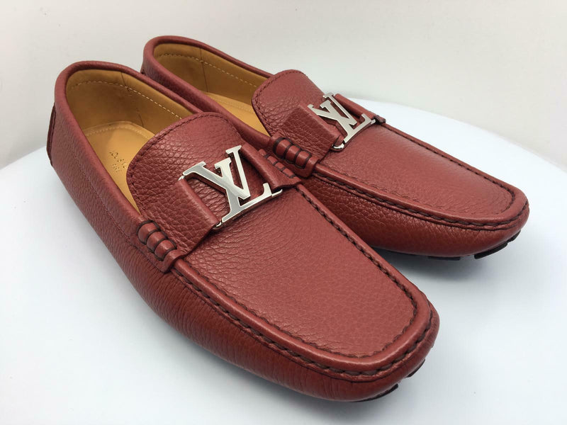 Louis Vuitton Brown Leather Monte Carlo Slip on Loafer Size 41