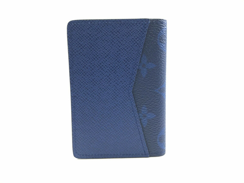 Louis Vuitton 2019 Taiga Leather Pocket Organizer - Blue Wallets