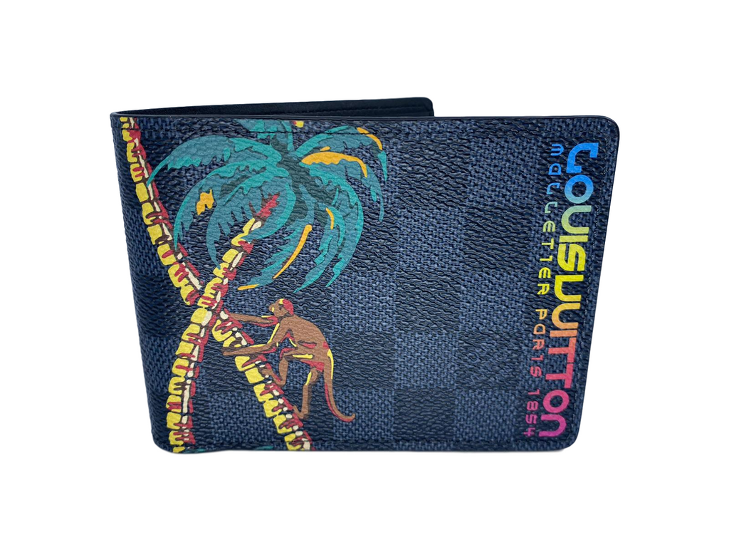 Louis Vuitton Slender Wallet Taiga Black/Rainbow in Taiga Leather - US