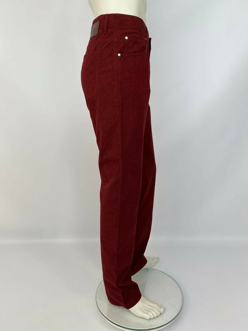 Louis Vuitton Men's Brown Cotton Damier Patch Jeans – Luxuria & Co.