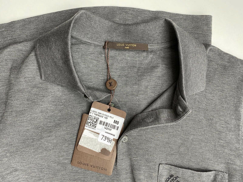 Louis Vuitton Men's Black Damier Pique Polo Shirt, Size Small – V & G Luxe  Boutique
