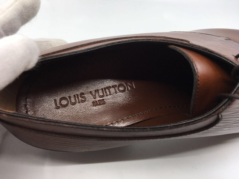 Louis Vuitton Black Leather Greenwich Derby Size 44 Louis Vuitton