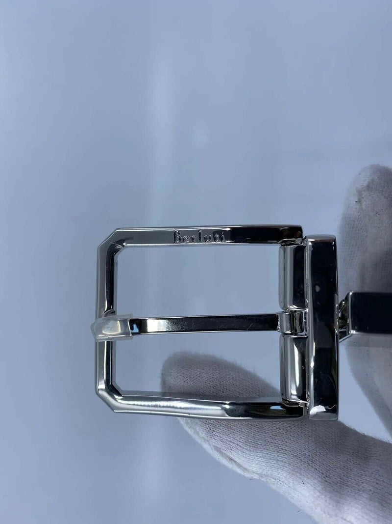 Berluti Versatile Reversible Scritto Leather Belt - Luxuria & Co.