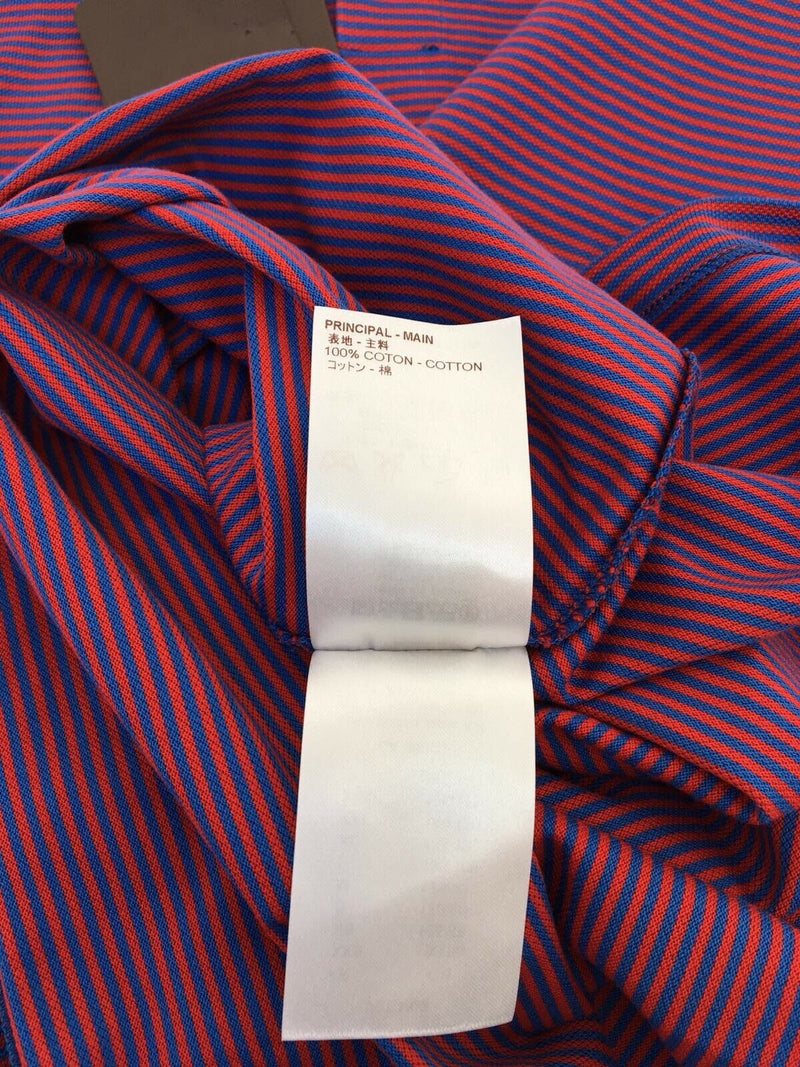 Louis Vuitton Men's Red Gray Cotton Fil a Fil Striped Polo Shirt – Luxuria  & Co.