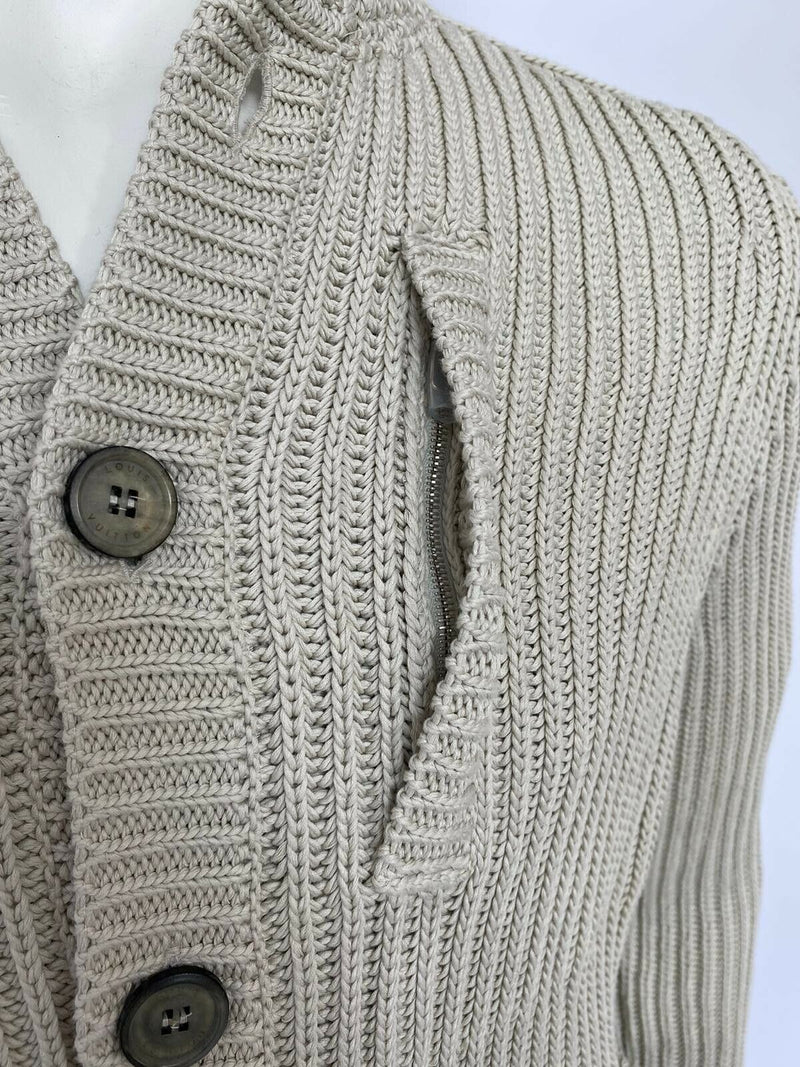 Louis Vuitton Knit Button Hooded Cargidan - Luxuria & Co.