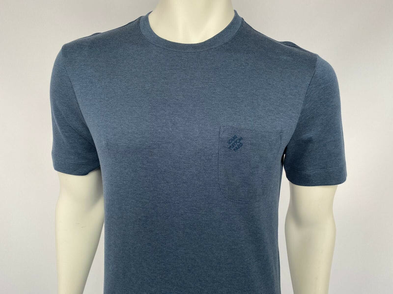 Louis Vuitton Navy Blue Cotton Pocket Detail Crewneck T-Shirt L