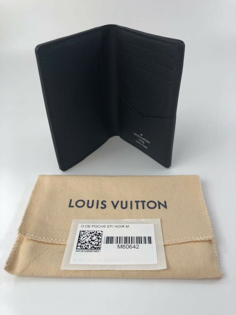 Louis Vuitton Pocket Organizer Epi Black