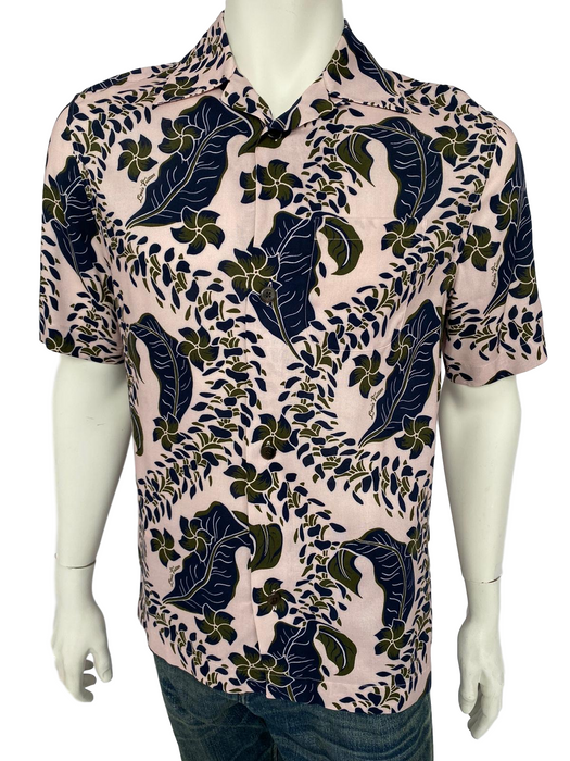 Louis Vuitton Men's Blue Denim Hawaiian Short Sleeve Shirt – Luxuria & Co.