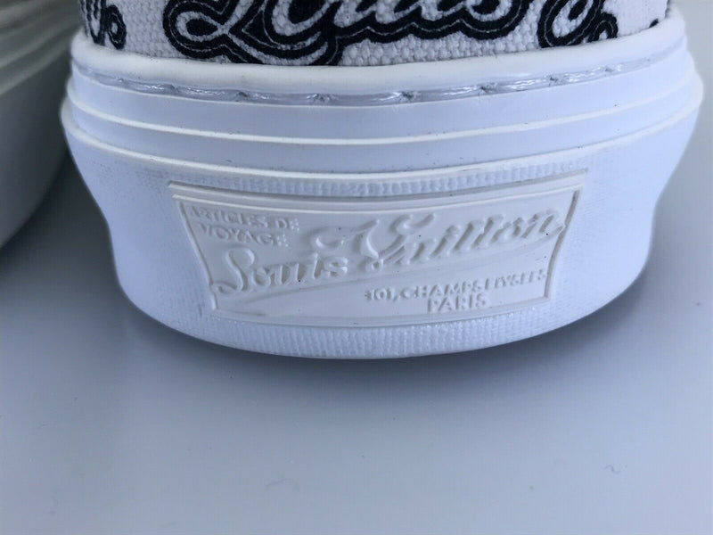 Louis Vuitton Men's White Louis V. Trocadero Sneaker – Luxuria & Co.