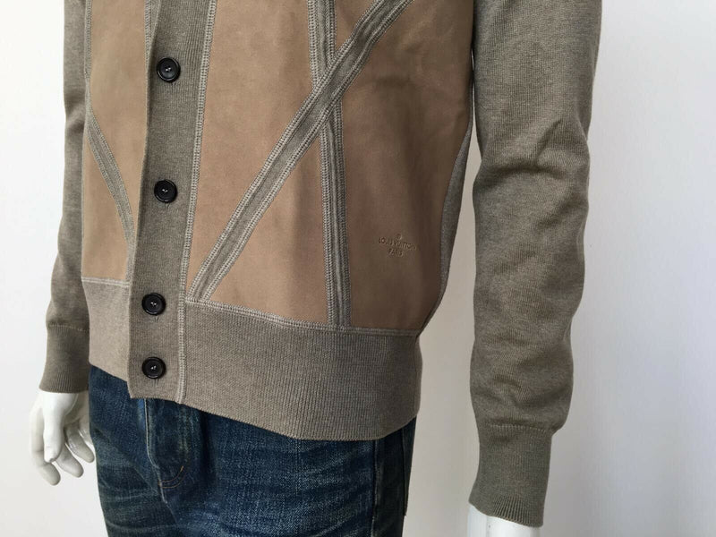 Louis Vuitton Patch Denim Shearling Jacket