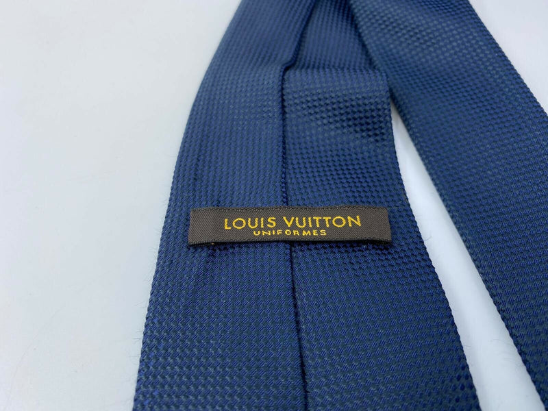 Silk tie Louis Vuitton Blue in Silk - 19105959