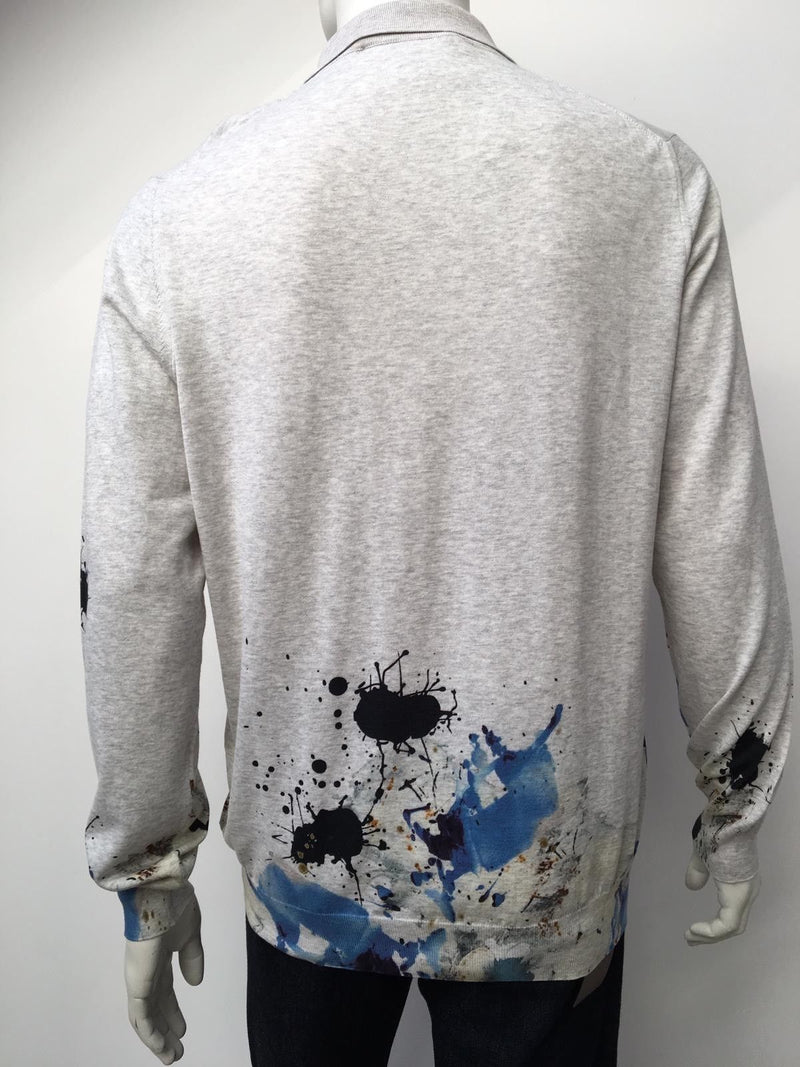 Louis Vuitton Long Sleeve Paint Polo - Luxuria & Co.