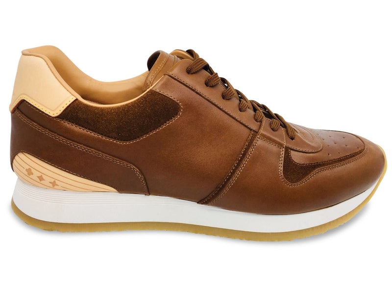 Run away leather trainers Louis Vuitton Beige size 37.5 EU in