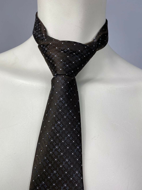 Louis Vuitton Monogram Silk Tie - Luxuria & Co.