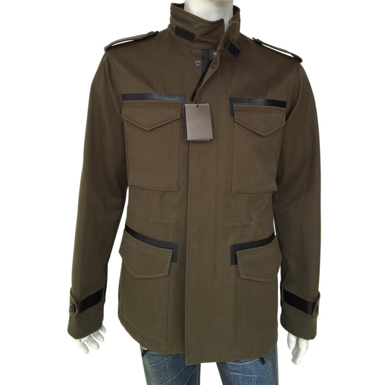 Berluti Leather Trim Field Jacket - Luxuria & Co.