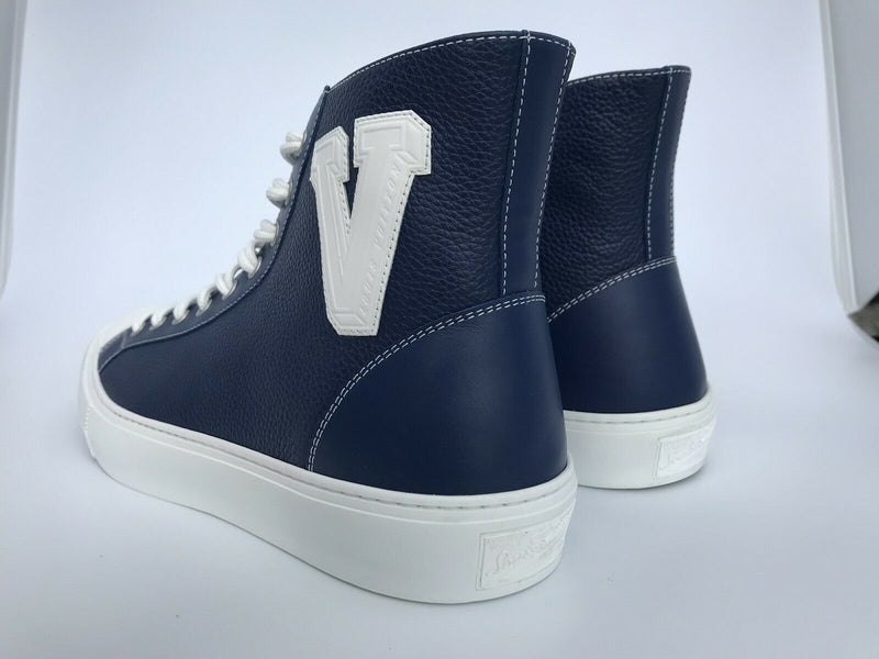 Louis Vuitton Men's Navy Leather Tattoo Sneaker Boot