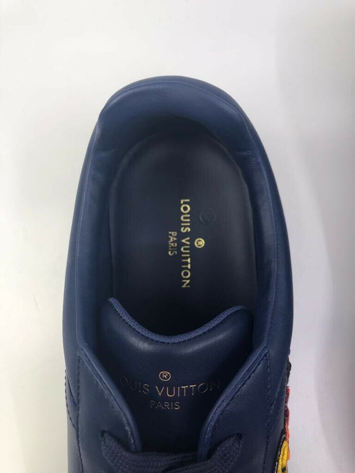 Louis Vuitton Men's Navy Leather Luxembourg Sneaker – Luxuria & Co.