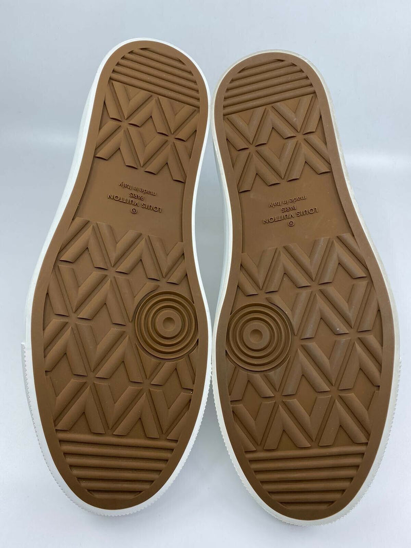 Louis Vuitton Beige Monogram Tweed & Nubuck Brea Sneaker Boots