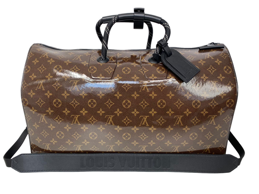 Louis Vuitton Keepall Bandouliere Monogram Glaze 50 Brown in Glaze  Canvas/Leather