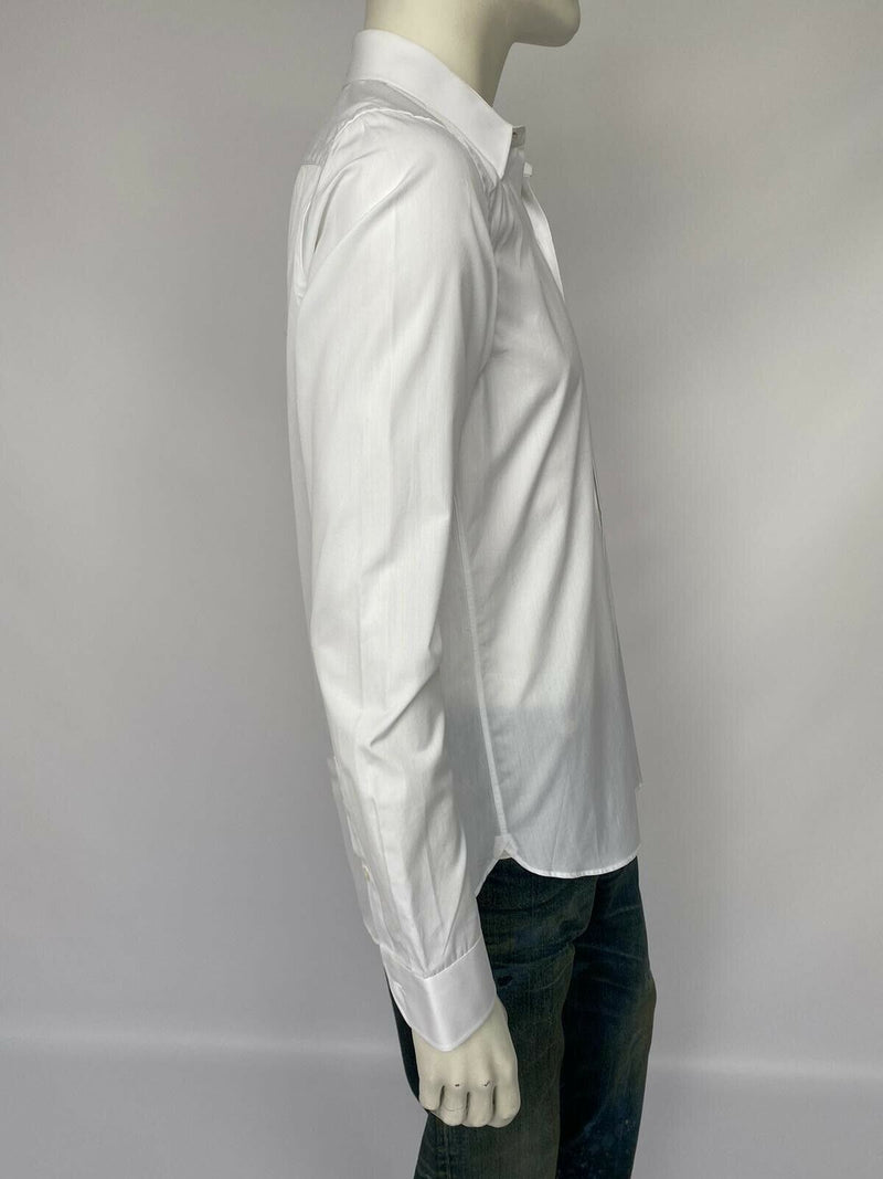 Louis Vuitton Men's White Cotton Fil Coupe Classic Shirt – Luxuria