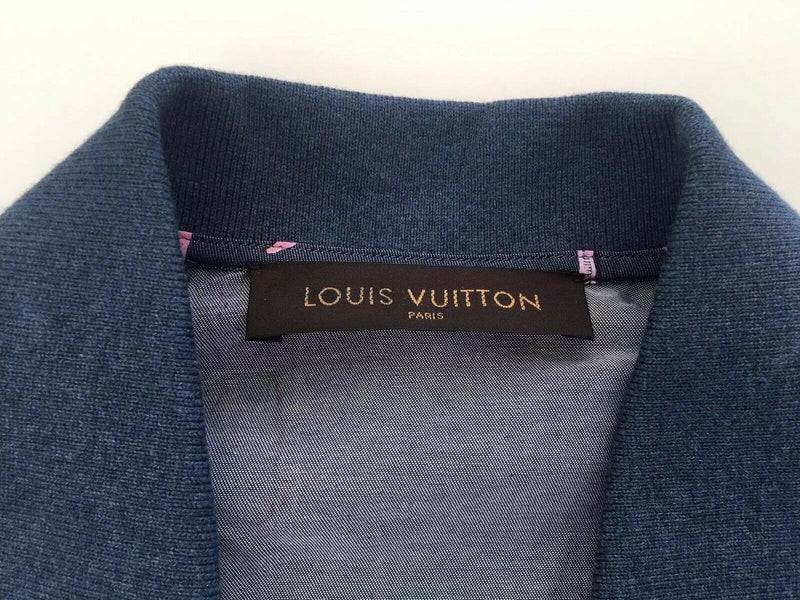 Louis Vuitton Men's Navy Cotton Chapman Giraffe Knit Collar Shirt – Luxuria  & Co.
