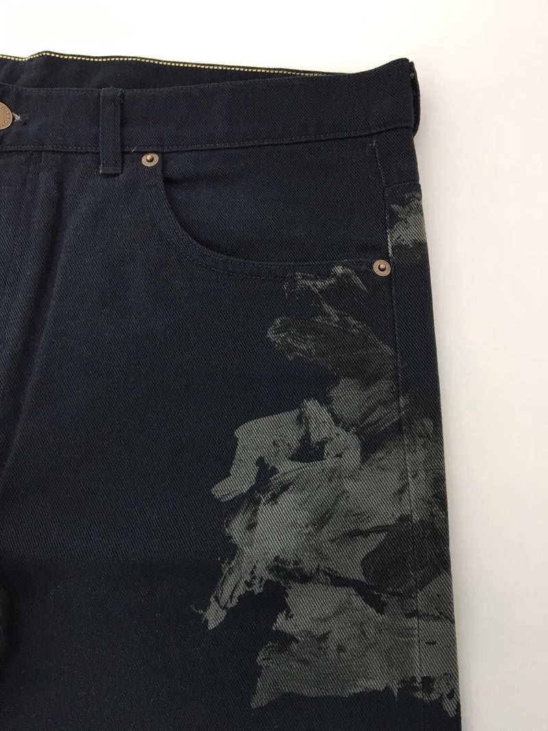 Louis Vuitton Men's Navy Limited Edition Paint Splash Jeans – Luxuria & Co.