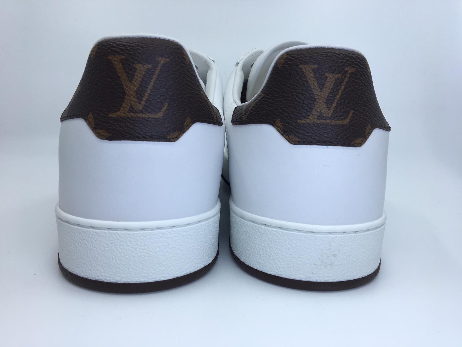 Louis Vuitton Rivoli White Brown Men Sneaker, 9.5, 10.5 US, w/receipt Louis Vuitton Rivoli White High Top CLEAN Strap Sneaker  main image 2