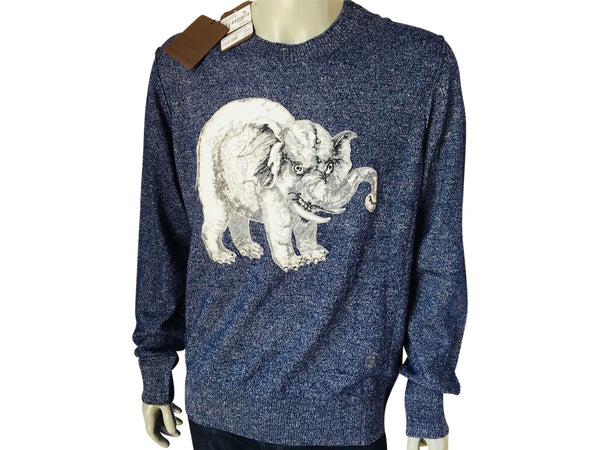 Louis Vuitton Men's Navy Cotton Chapman Lion Sweater – Luxuria & Co.