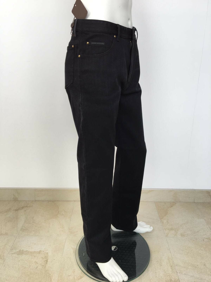 Louis Vuitton Men's Black Gaston-Louis Vuitton Slim Jeans – Luxuria & Co.