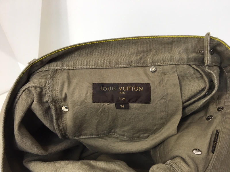 Louis Vuitton Monogram Patch Slim Jeans - Luxuria & Co.
