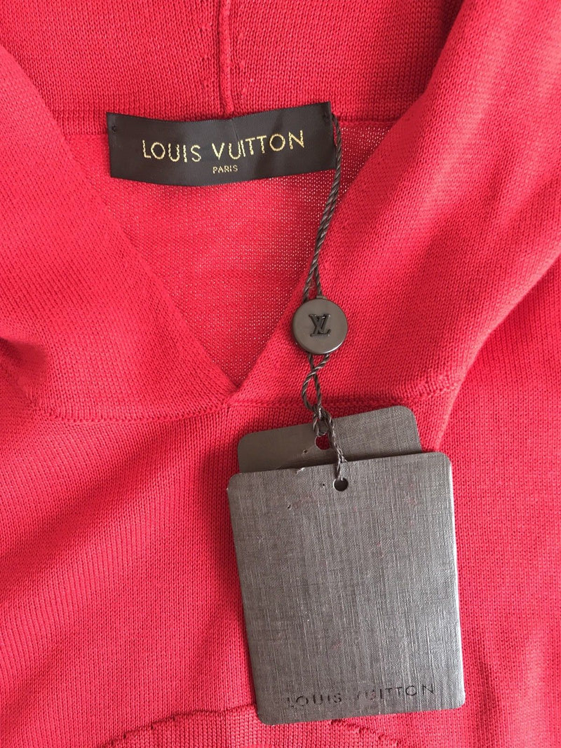 Louis Vuitton - Authenticated Sweatshirt - Cotton Red Tartan for Men, Very Good Condition