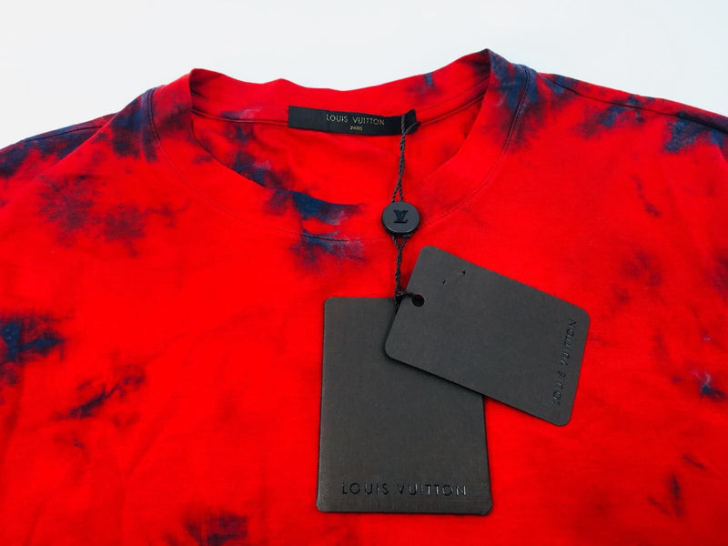 Louis Vuitton Pattern Print, Red 2015 Tie-Dye Peace T-Shirt 4XL