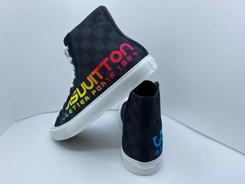 Louis Vuitton Kim Jones Men's Multicolor Canvas Tattoo Sneaker Boot –  Luxuria & Co.
