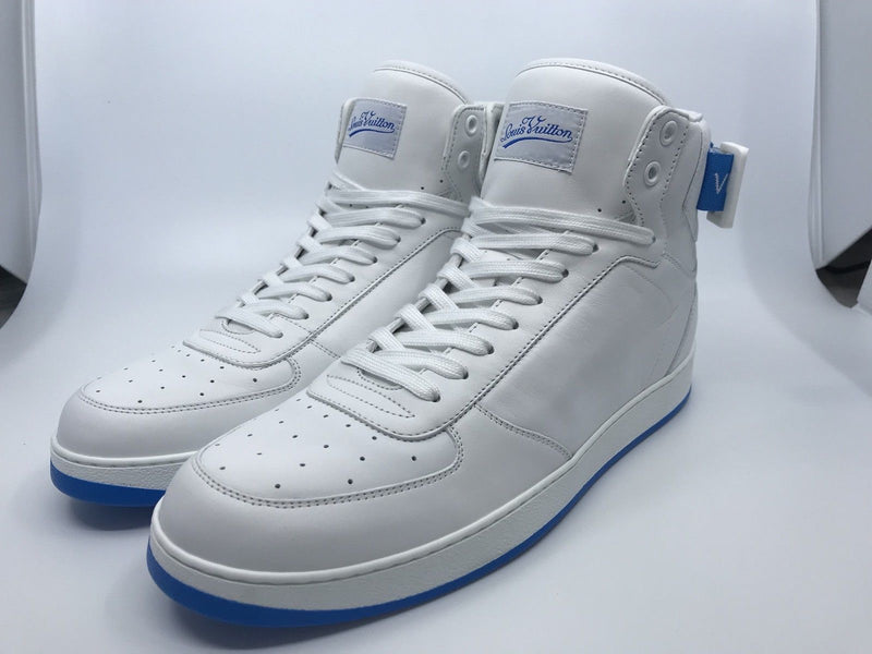 Men's White Leather & Mesh Rivoli Sneaker Boot – Luxuria & Co.