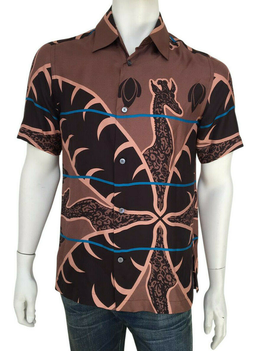 Louis Vuitton Men's Brown Cotton Chapman Giraffe T-Shirt – Luxuria