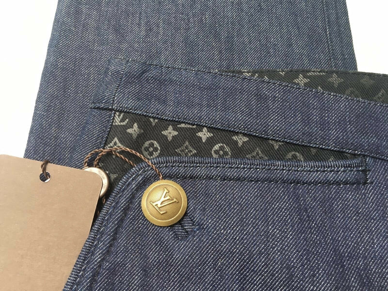 Louis Vuitton Monogram Pocket Jeans - Luxuria & Co.