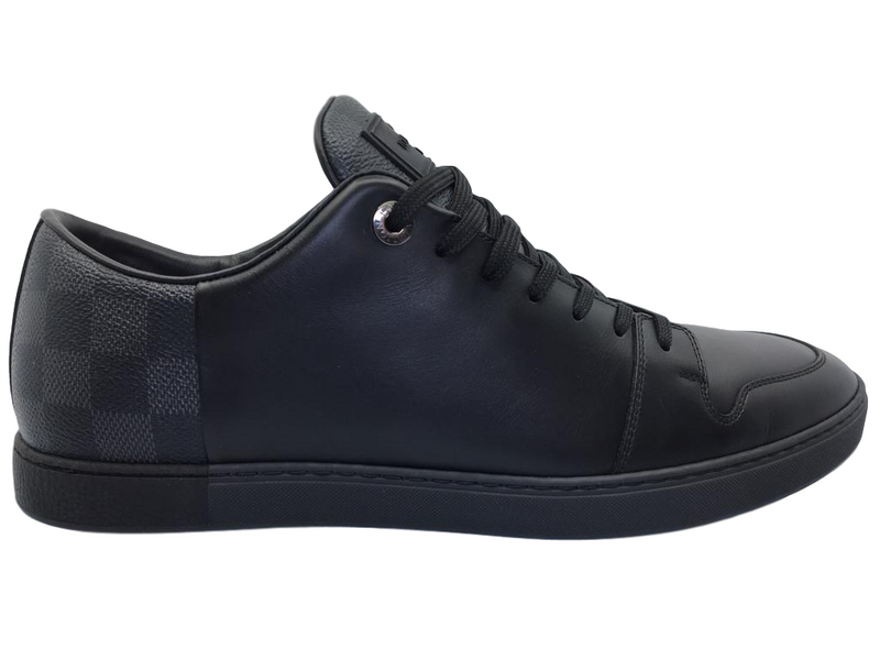 Louis Vuitton Damier Graphite Black Low Top Sneaker sz 10 US / 9 UK MENS