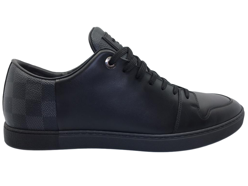 Louis Vuitton Men's Black Leather Damier Line-Up Sneaker – Luxuria Louis Vuitton Men's Black Leather Damier Line-Up Sneaker – Luxuria