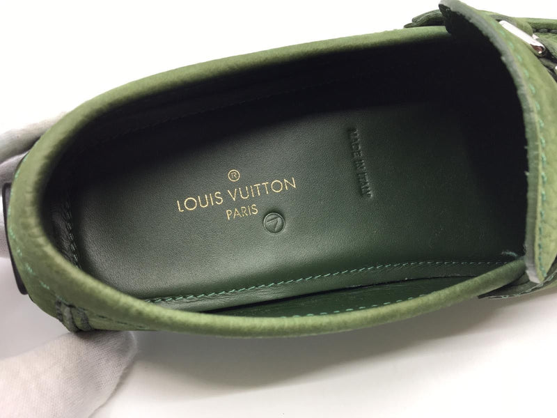 Louis Vuitton Men's Green Leather Hockenheim Car Shoe Loafer – Luxuria & Co.