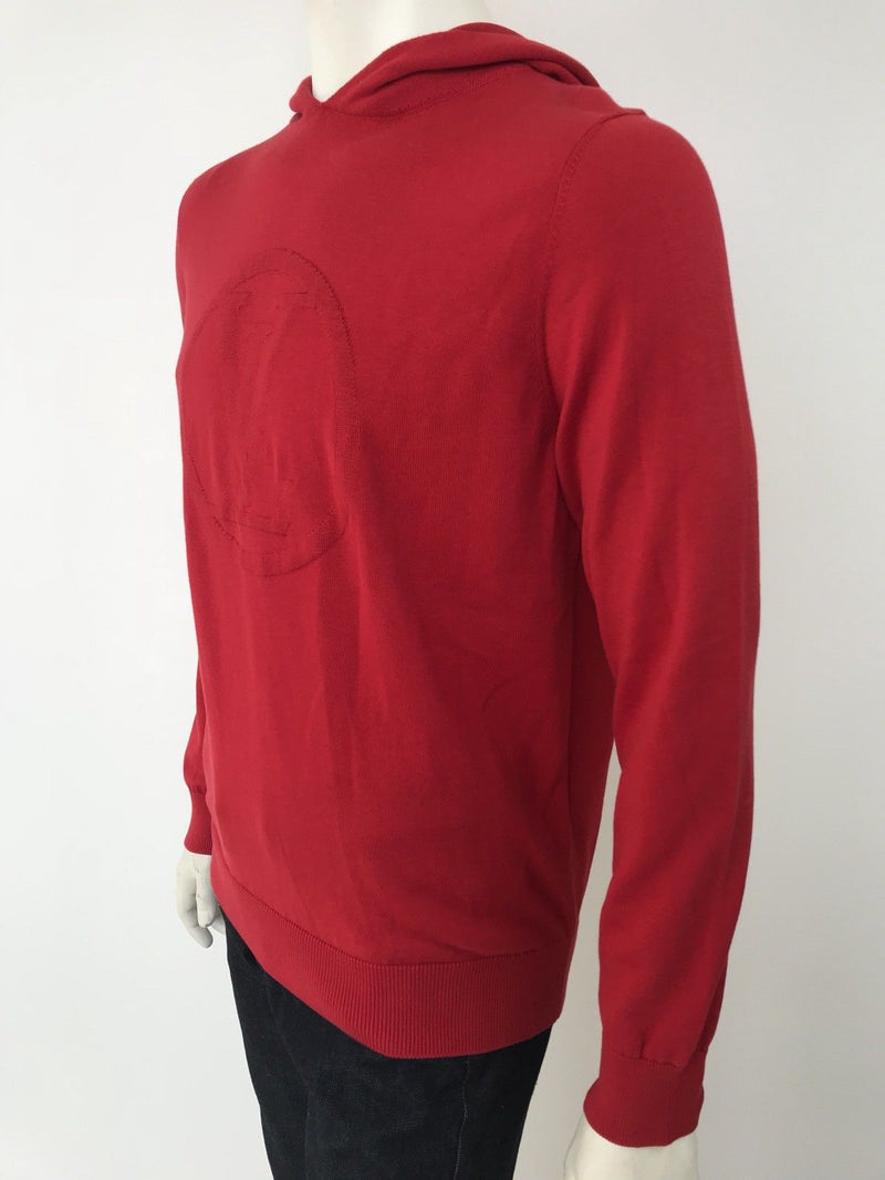 Louis Vuitton Men's Red Cotton LV Circled Hooded Sweater – Luxuria