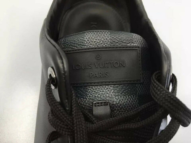 Louis Vuitton, Shoes, Luis Vuitton Damier Black Leather Slides Mens